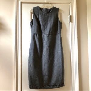 LIKE NEW! Gray Gap Wool Sheath Dress!